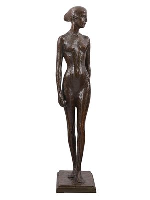 A SIGNED BRONZE NUDE, ATTRIBUTED TO KARL MAGNUS STAHLBERG (FINNISH, 1901–1978), MID-20TH 