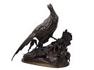 A JULES MOIGNIEZ (1835-1894) FRENCH BRONZE OF A PHEASANT, 19TH CENTURY. JULES MOIGNIEZ (French Image - 5