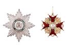 AN IMPERIAL RUSSIAN ORDER OF SAINT STANISLAUS, FIRST CLASS WITH SASH BADGE AND BREAST STAR. Eight Image - 1