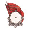 A RARE SOVIET BADGE OF THE MOSCOW SEARCHLIGHT PLANT NAMED AFTER L. M. KAGANOVICH, NO. 116. Worksh Image - 1