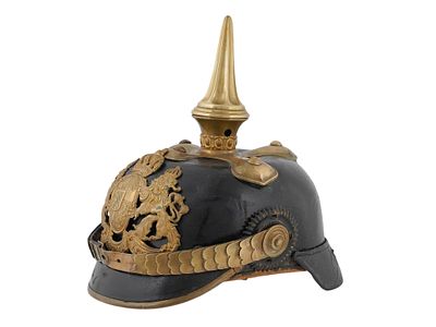 A BAVARIAN PICKELHAUBE (SPIKED HELMET), FROM THE IMPERIAL GERMAN PERIOD (1871–1918). A Bavarian 