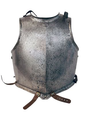 A 16TH OR 17TH CENTURY EUROPEAN STEEL ARMOR CHESTPIECE, LIKELY PISA, ITALY. A steel armor 