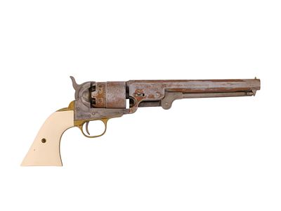 A PIETTA REPLICA COLT 1851 NAVY REVOLVER, 2001. A replica Colt 1851 Navy Revolver produced by 