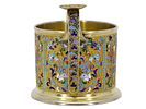 A RUSSIAN GILT SILVER AND ENAMEL GLASS HOLDER "FR". Feodor R&uuml;ckert (Фёдор Рюкерт?), Moscow Изображение - 4