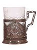 A RUSSIAN SILVER TEA GLASS HOLDER WITH OPENWORK FILIGREE DESIGN. The cylindrical holder finely Изображение - 2