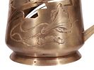 A RUSSIAN ENGRAVED SILVER ART NOUVEAU TEA GLASS HOLDER. Of tapering cylindrical form on a Изображение - 3