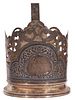 A RUSSIAN PARCEL-GILT SILVER AND NIELLO TEA GLASS HOLDER. A Russian parcel-gilt silver and Изображение - 1