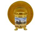 A SCARCE RUSSIAN PORCELAIN GILT CUP AND SAUCER WITH A VIEW OF KAZANSKY CATHEDRAL, 19TH CENTURY. T Изображение - 3