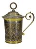 A MAGNIFICENT RUSSIAN PARCEL-GILT SILVER PRESENTATION LIDDED CUP, 1839. Of tapering cylindrical Изображение - 1