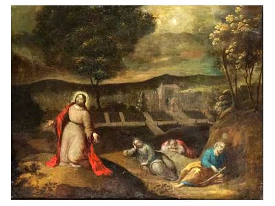 ATTRIBUTED TO IPPOLITO SCARSELLA, CALLED LO SCARSELLINO (FERRARA, 1551–1620), CHRIST WITH HIS 