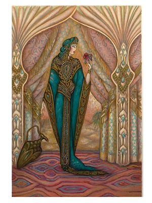 A LUCIEN KRIEF (FRENCH-ISRAELI, B. 1961) JUDAICA SERIGRAPH ON PAPER, SIGNED. A serigraph on 