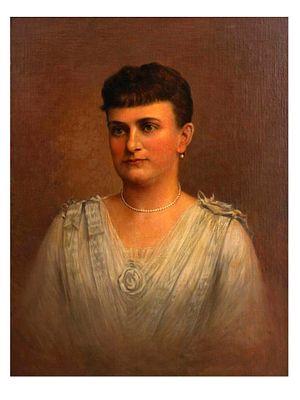 AN OIL ON BOARD PORTRAIT OF A WOMAN, EUROPEAN SCHOOL, LATE 19TH CENTURY. Oil on board, depicting 