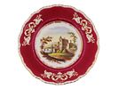 A PAIR OF RUSSIAN PORCELAIN CABINET PLATES WITH SCENIC RESERVES, PRIVATE FACTORY, MID TO LATE Изображение - 1