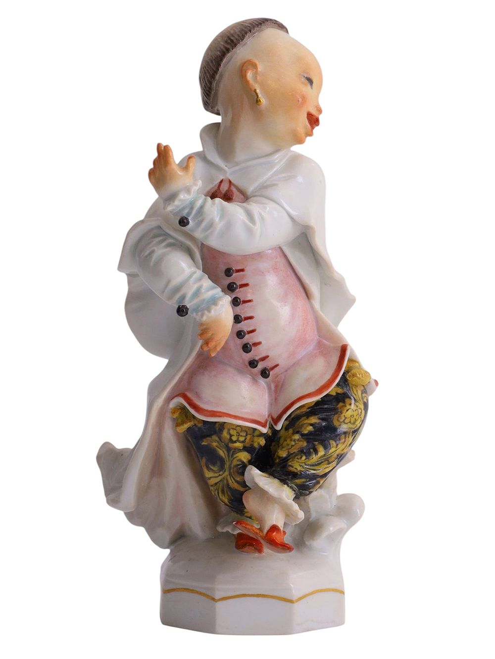 A MEISSEN PORCELAIN FIGURE OF A CHINESE DANCING BOY BY PAUL SCHEURICH. A Chinese boy modeled in 