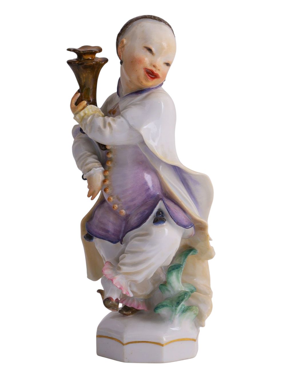 A MEISSEN PORCELAIN FIGURE OF A CHINESE DANCING BOY BY PAUL SCHEURICH. Porcelain sculpture 