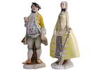 A PAIR OF GERMAN PORCELAIN FIGURES REPRESENTING AN 18TH-CENTURY HUNTER AND COMPANION Изображение - 1