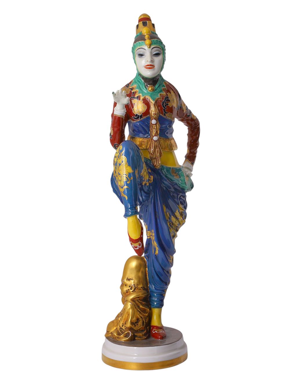 A GERMAN PORCELAIN FIGURE OF A DANCER, ROSENTHAL, SELB-BAVARIA, DESIGNED BY BJ&Ouml;RN WIINBLAD 