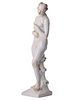 A PAINTED PORCELAIN FIGURE OF A NUDE LADY. White porcelain figure modeled as a standing nude Изображение - 1