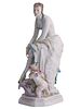 A MEISSEN PORCELAIN FIGURAL GROUP "DAME MIT AMOR" BY PAUL SCHEURICH, C. 1923. Modeled as an Изображение - 3