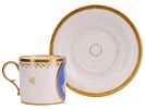 A FRENCH PORCELAIN CUP AND SAUCER WITH CLASSICAL PORTRAIT MEDALLION, FRANCE, EARLY 19TH CENTURY. Изображение - 2