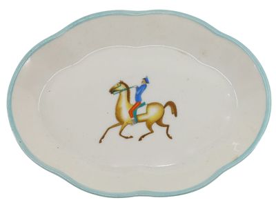 ITALIAN PORCELAIN SAUCER OR SMALL DISH, RICHARD GINORI, DOCCIΑ, ITALY, MID 20TH CENTURY. An 