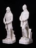 A PAIR OF VICTORIAN ENGLISH PARIAN WARE FIGURES, HODSON AND HAVELOCK, INDIA COLONIALISM. A pair Изображение - 2