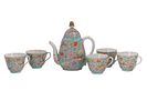 A CHINESE EXPORT HAND-PAINTED PORCELAIN TEA SET, CA. 1880. A hand-painted Chinese porcelain tea Изображение - 1
