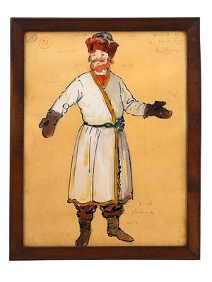 A RUSSIAN STAGE DESIGN, ATTRIBUTED TO ALEXANDER BENOIS, CIRCA 1900–1920. ALEXANDER BENOIS 