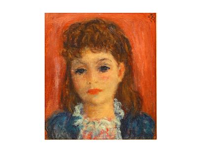 A ROBERT PHILLIP (1895-1981) SIGNED OIL ON CANVAS, 'ROCHELLE'. A fine oil on canvas portrait by 