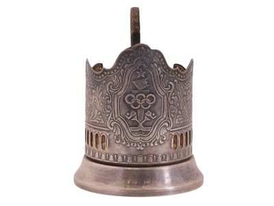 ПАМЯТНЫЙ СОВЕТСКИЙ ПОДСТАКАННИК &laquo;ОЛИМПИАДА – 80&raquo;. СССР, КОЛЬЧУГИНСКИЙ МЕТАЛЛУРГИЧЕСКИЙ ЗАВОД 