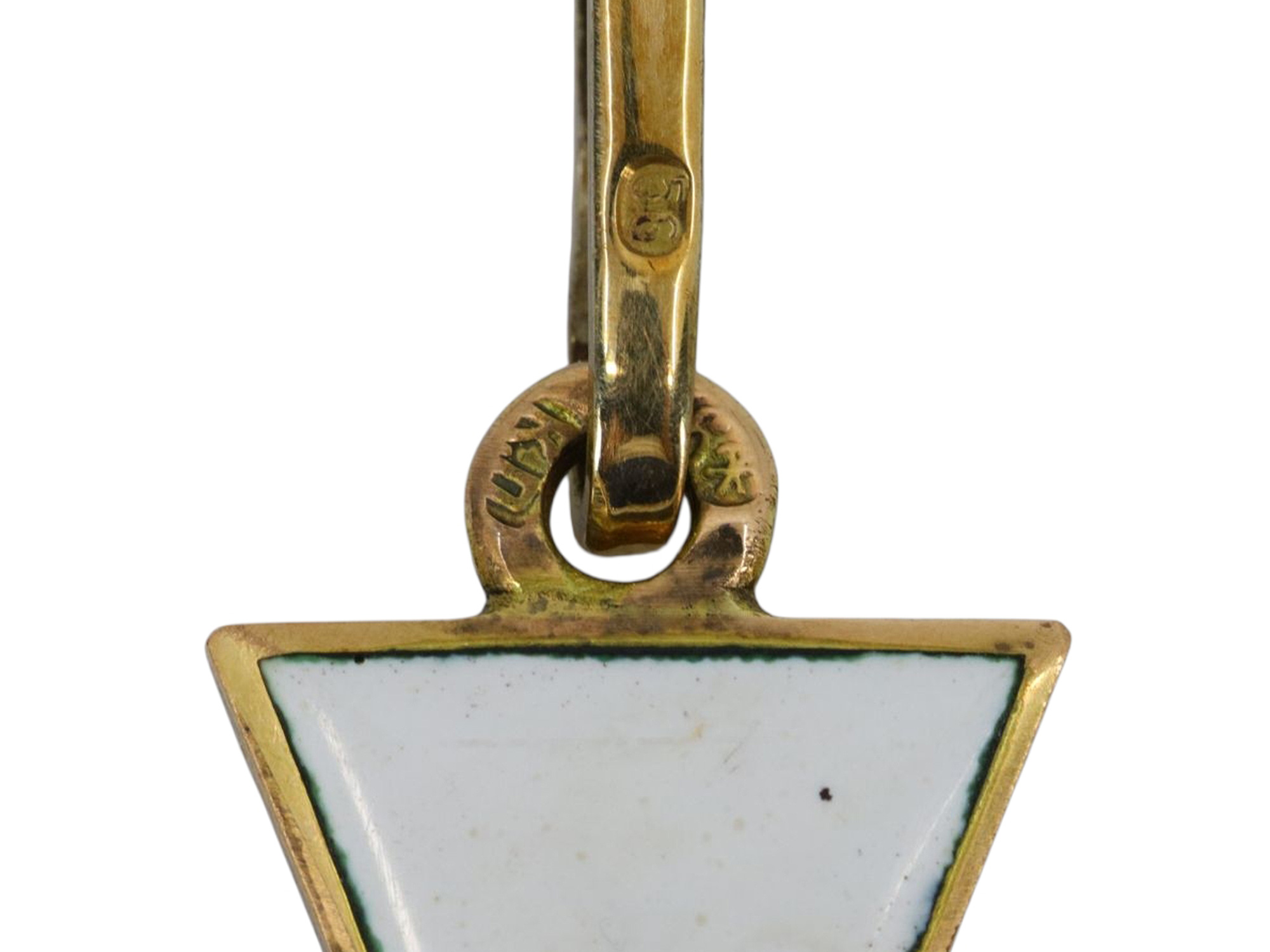 A RUSSIAN ORDER OF ST. GEORGE CROSS 4TH CLASS IN GOLD WITH RIBBON FOR NON-CHRISTIAN
