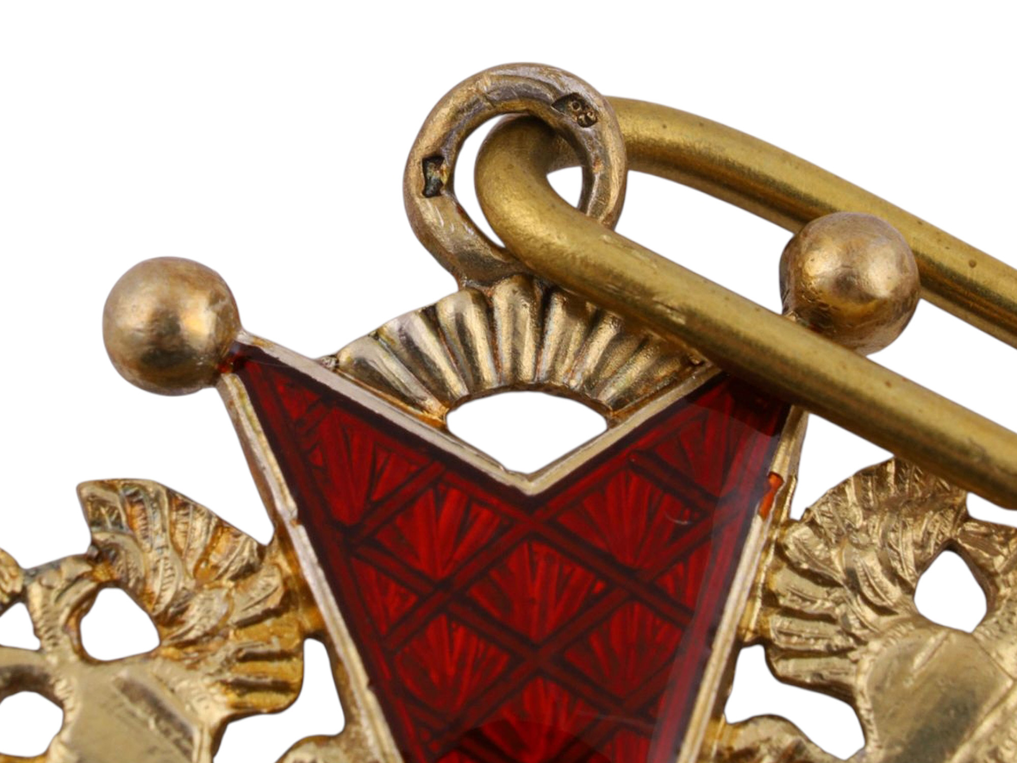 AN ORDER OF ST. STANISLAUS, 3RD CLASS, IN GILT-SILVER, FRANCE, CA. 1910