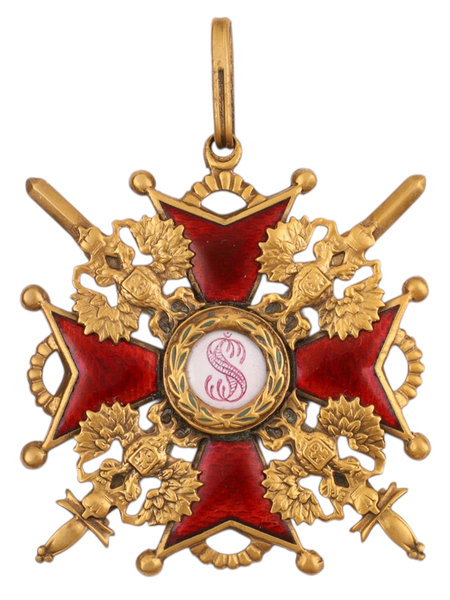 AN IMPERIAL RUSSIAN ORDER OF SAINT ANNE, 2ND CLASS WITH SWORDS, BY EDUARD, ST. PETERSBURG, LATE 19TH – EARLY 20TH CENTURY