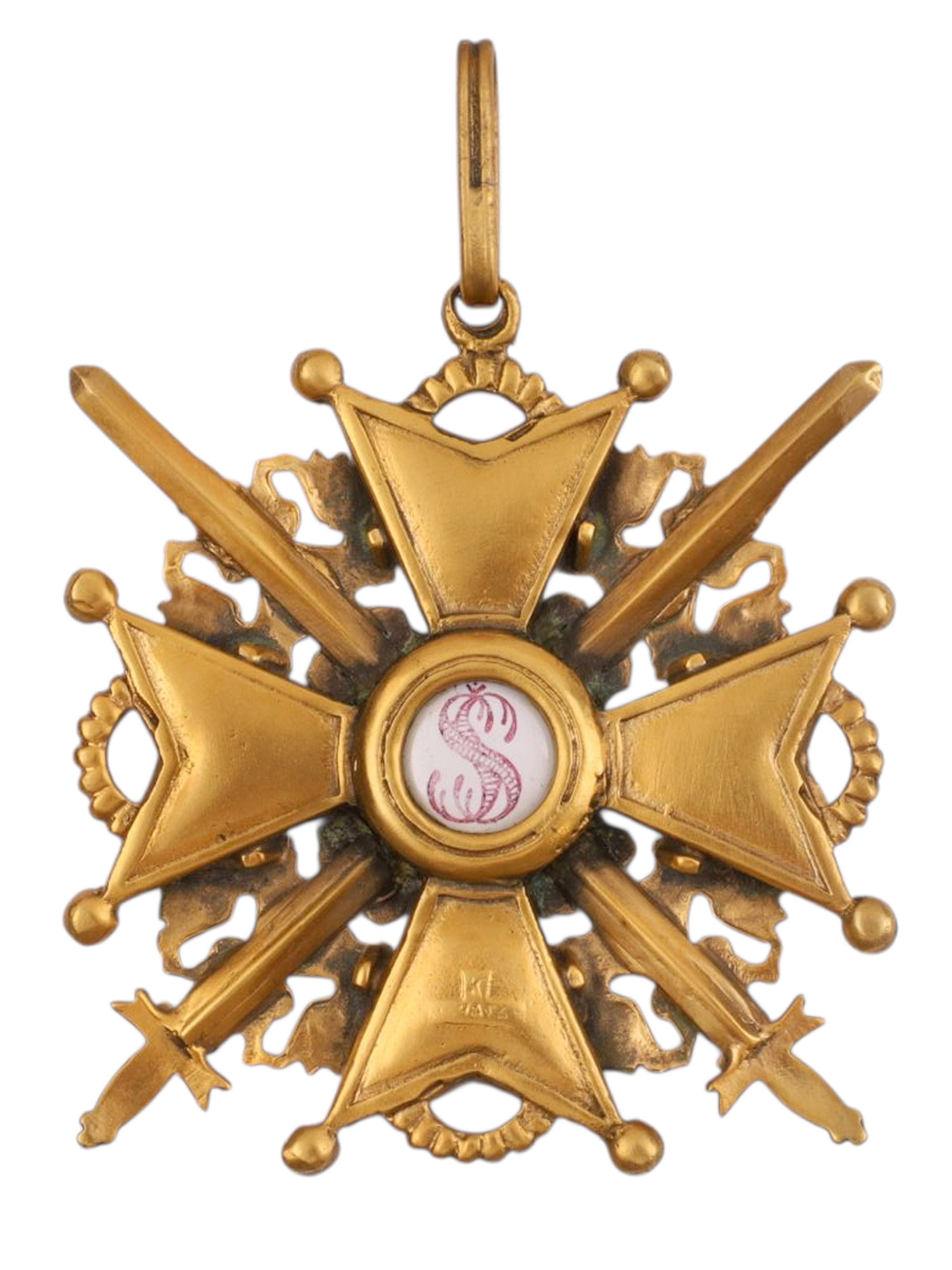 AN IMPERIAL RUSSIAN ORDER OF SAINT ANNE, 2ND CLASS WITH SWORDS, BY EDUARD, ST. PETERSBURG, LATE 19TH – EARLY 20TH CENTURY