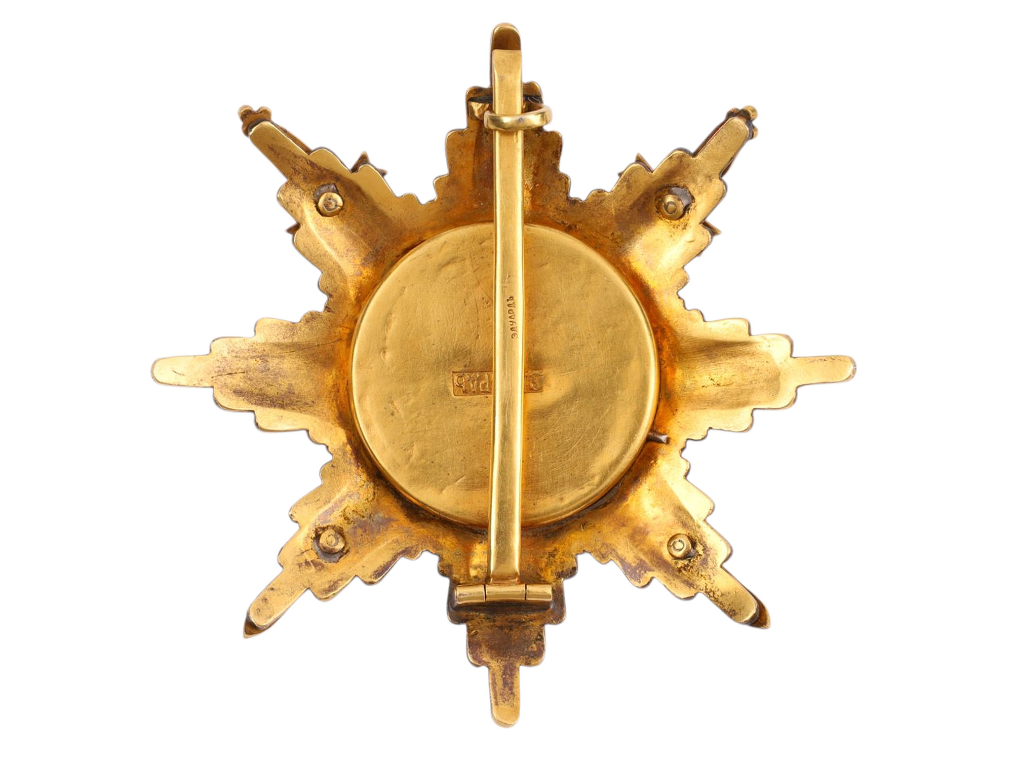 AN ORDER OF SAINT ANNE, BREAST STAR WITH SWORDS, RUSSIAN EMPIRE