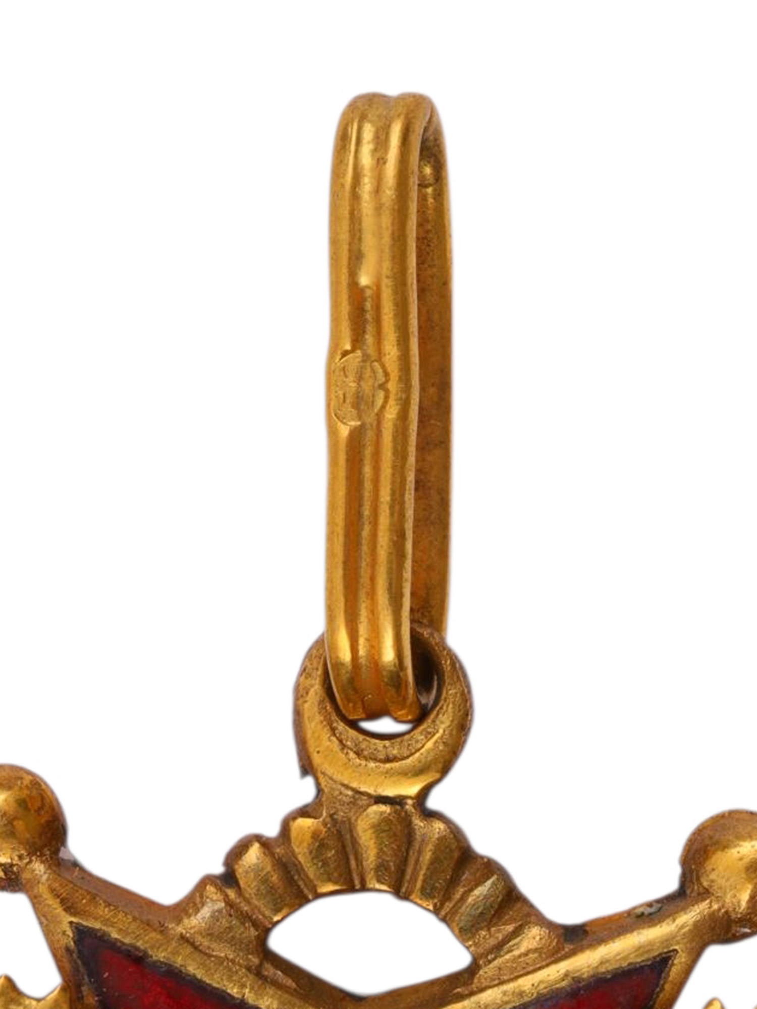A RUSSIAN ORDER OF ST. STANISLAUS 2ND CLASS CIVIL DIVISION IN GOLD