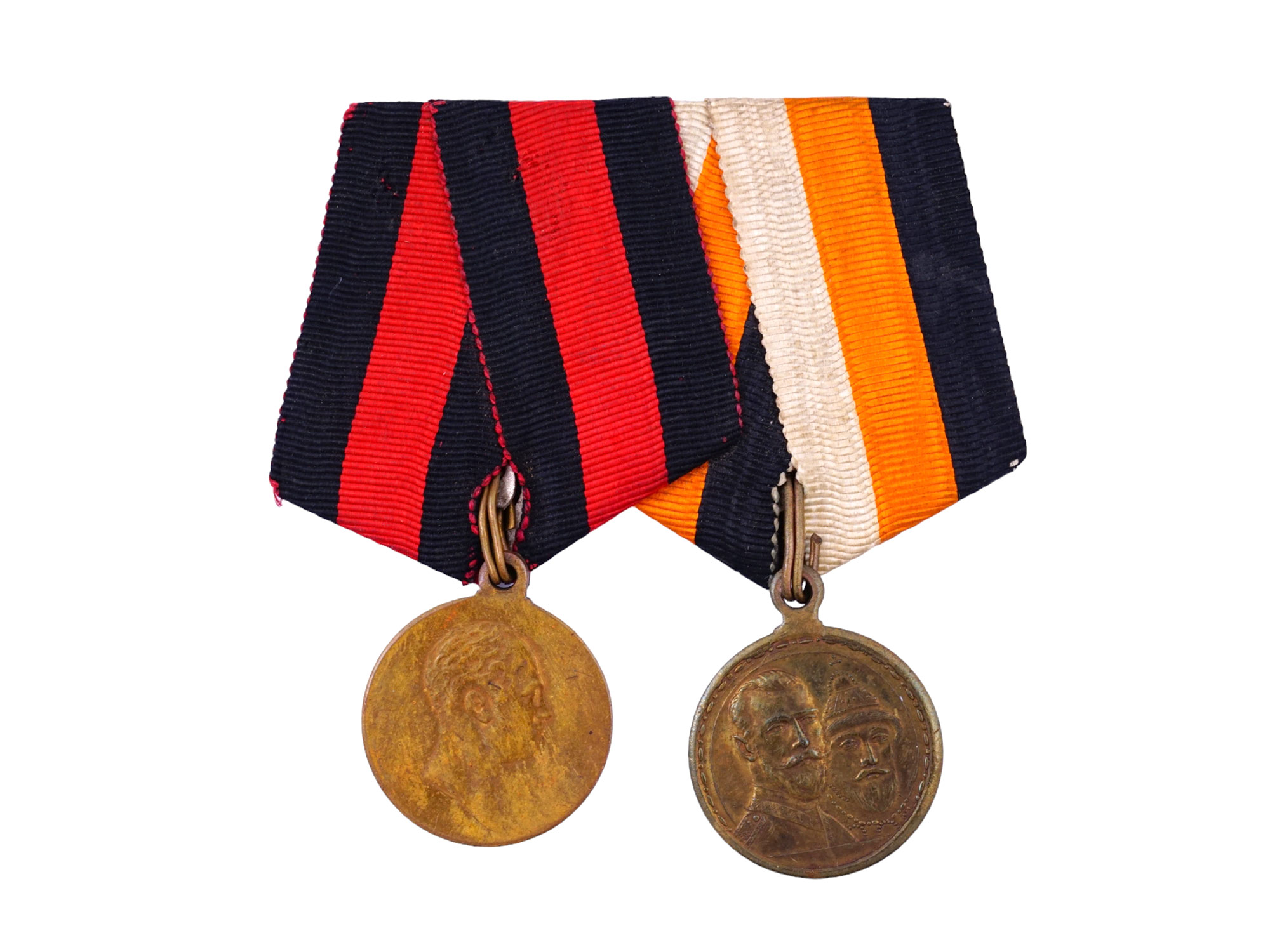 FOUR IMPERIAL RUSSIAN DECORATIONS AND A COCARDE, CA. 1914