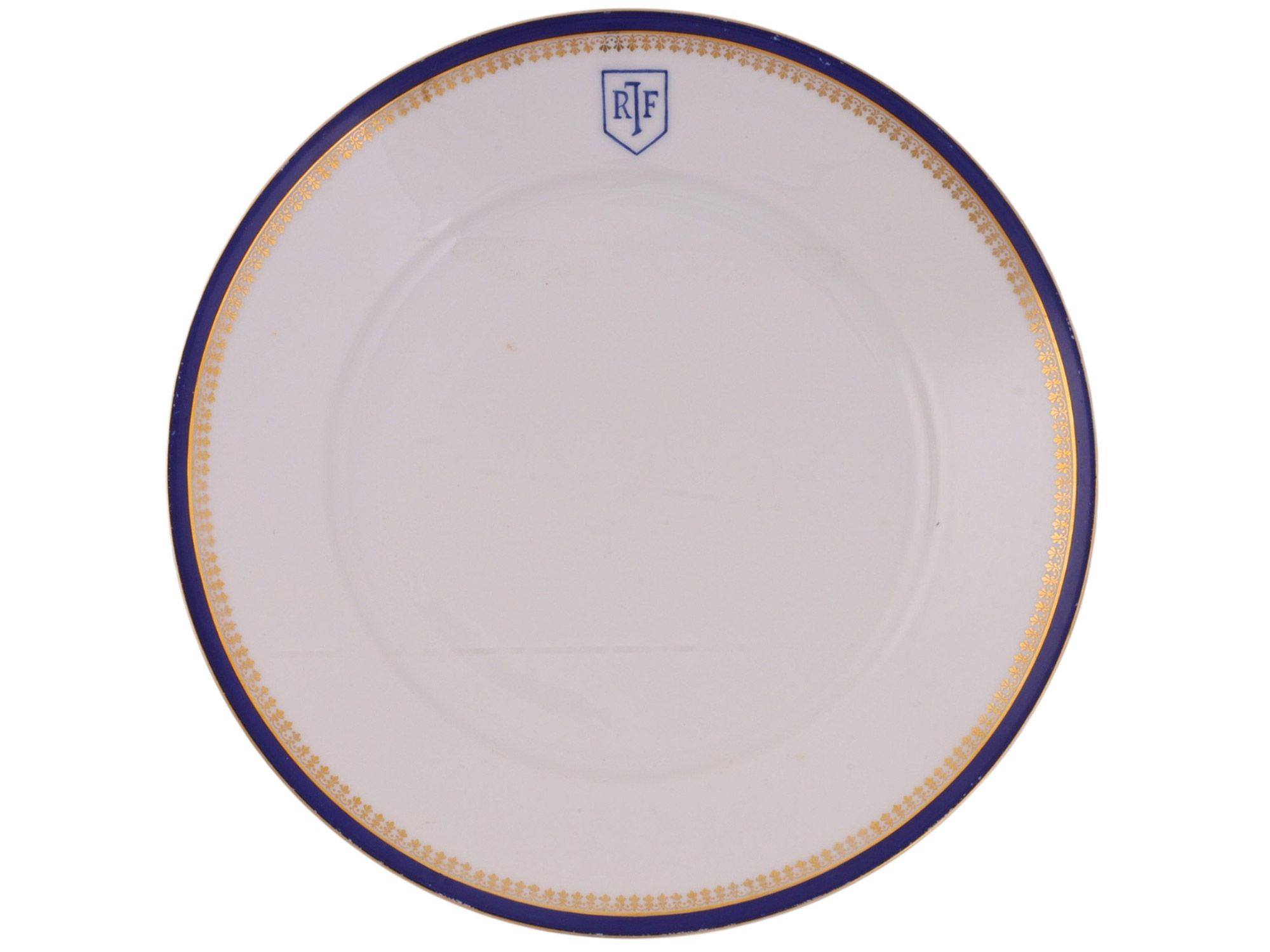 A FRITZ HABER OWNED AND COMMISSIONED RJF GERMAN JEWISH COMMEMORATIVE PORCELAIN PLATE, BERLIN, C. 1920S–1930S