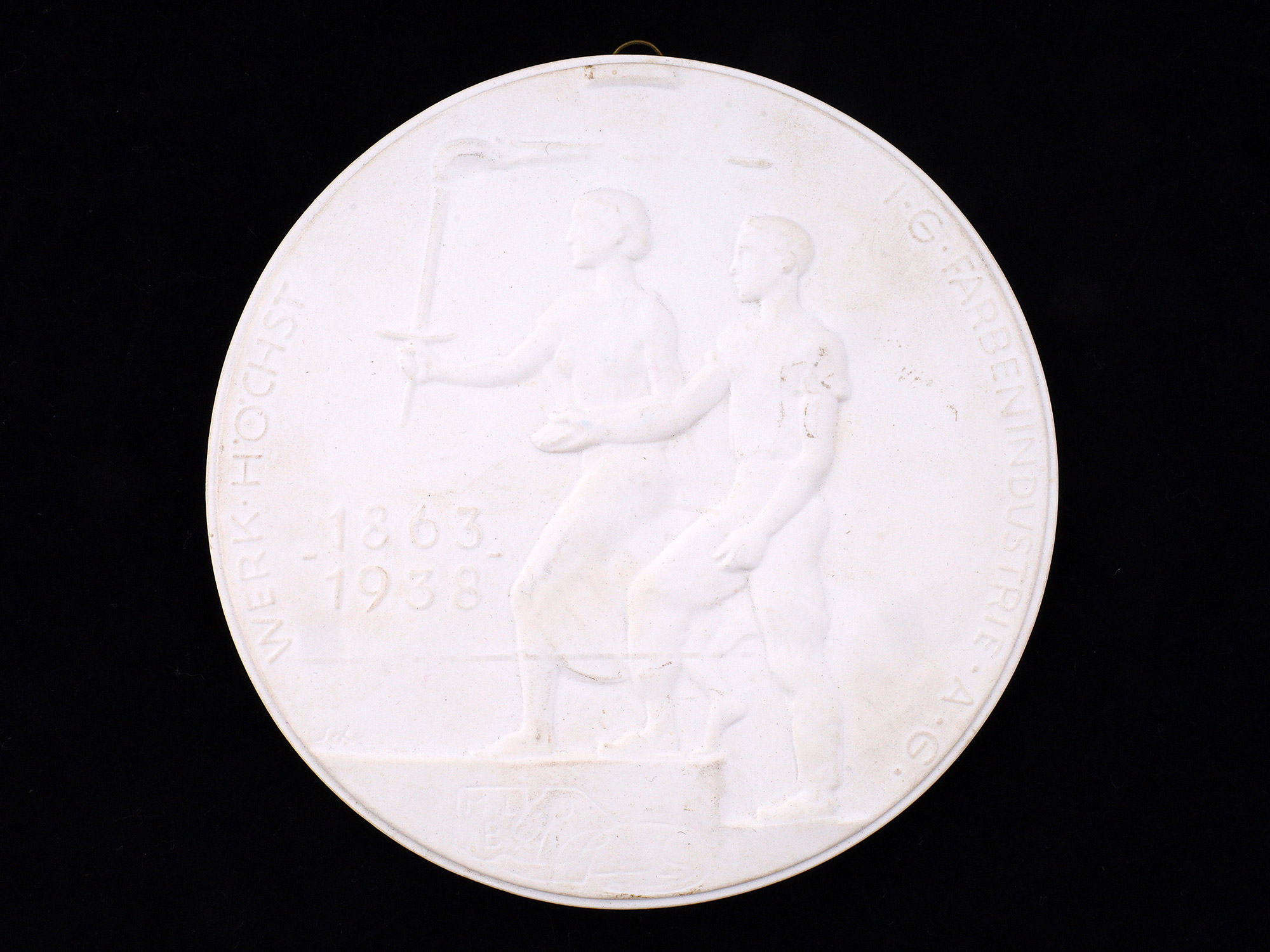 AN IG FARBEN / MEISTER LUCIUS & BRÜNING 75TH ANNIVERSARY COMMEMORATIVE PLAQUE, 1938