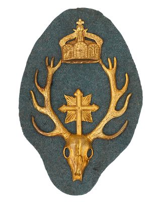 A GERMAN EMPIRE KAISER SHOOTING PRIZE BADGE, C. 1910. An Imperial German Kaiser Shooting Prize 