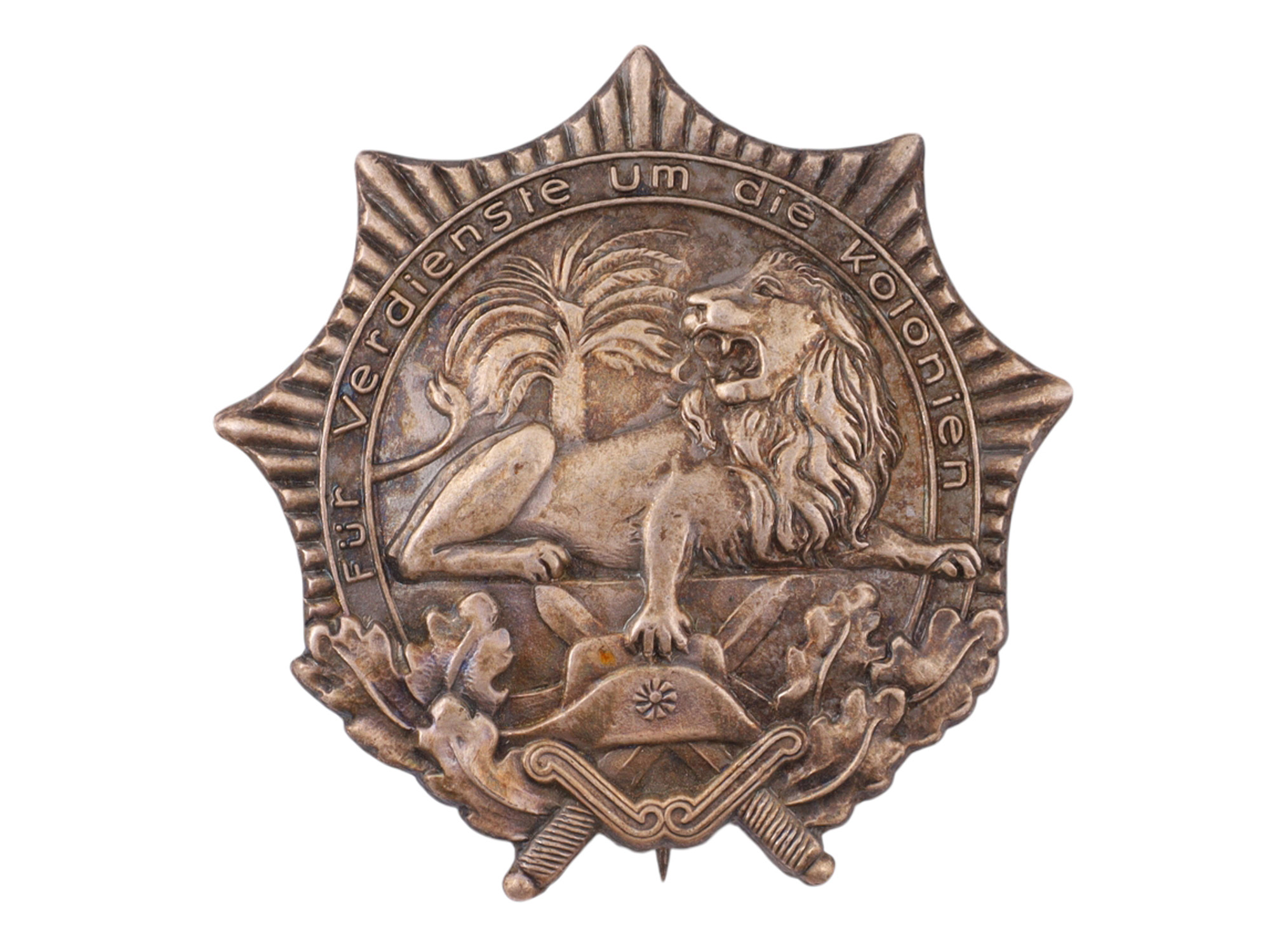 A GERMAN LION ORDER COLONIAL AWARD, C. 1922