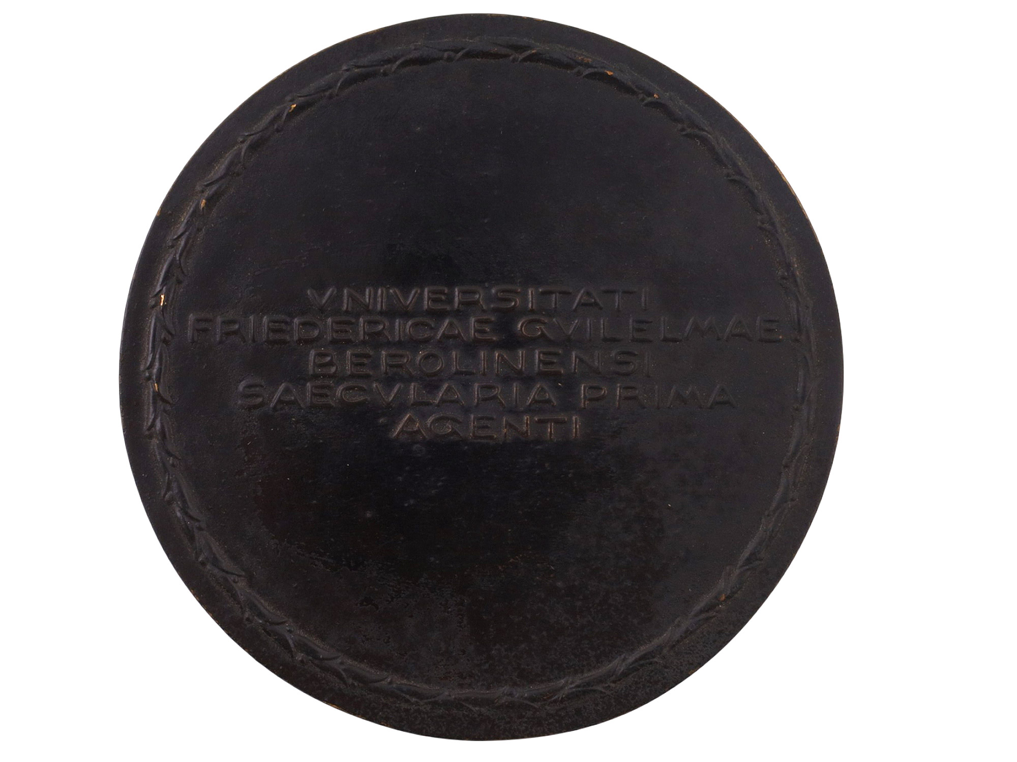 A COMMEMORATIVE MEDAL FOR THE CENTENARY OF THE FRIEDRICH WILHELM UNIVERSITY OF BERLIN, 1910, IN ORIGINAL CASE