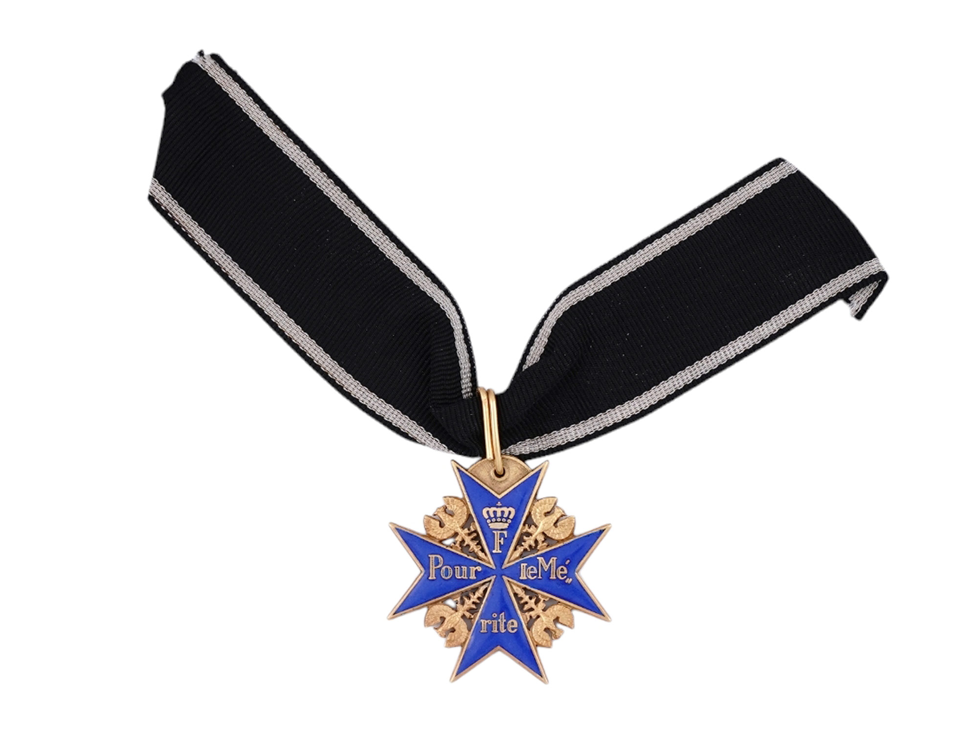 A PRUSSIAN POUR LE MERITE PRINZEN GROSSE AND MINIATURE FOR FROCK COAT