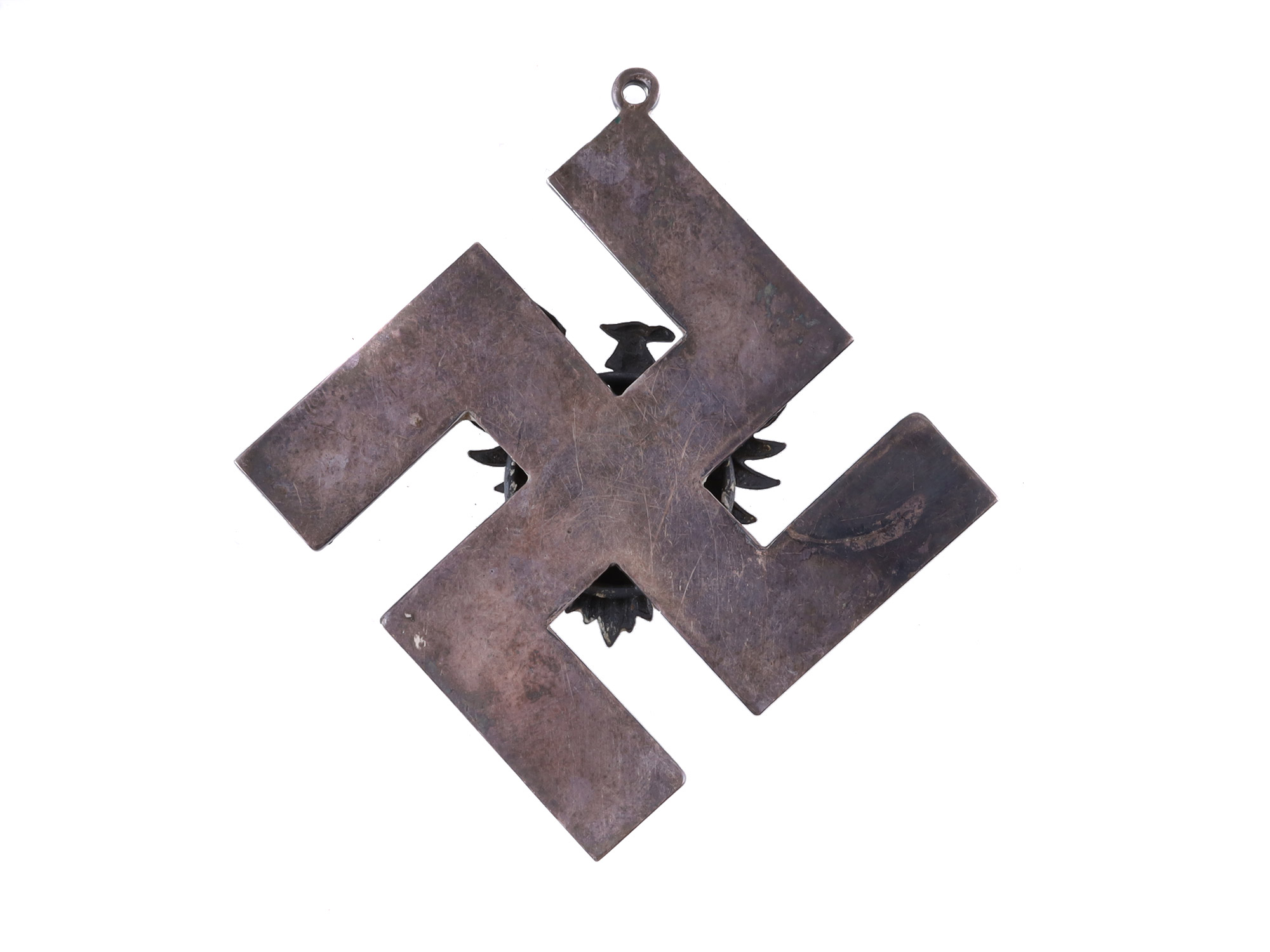 A CARPATHIAN HIGHLANDER (PODHALE) SILVER FOLK PENDANT WITH POLISH EAGLE, INTERWAR PERIOD (CA. 1920S–1930S)