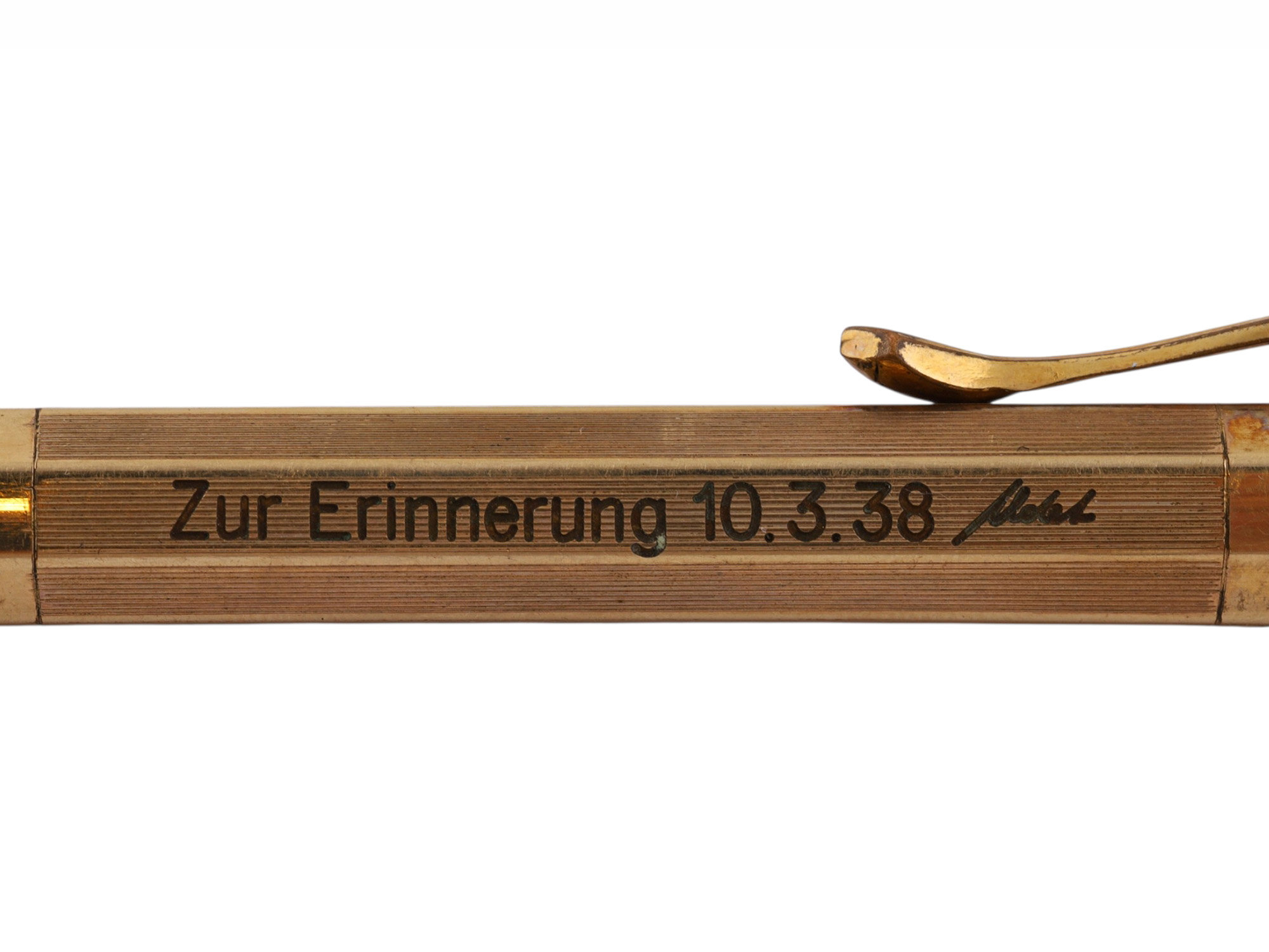 AN ERNST UDET COMMEMORATIVE ZEISS AEROTOPOGRAPH PEN, GIVEN MARCH 10 1938