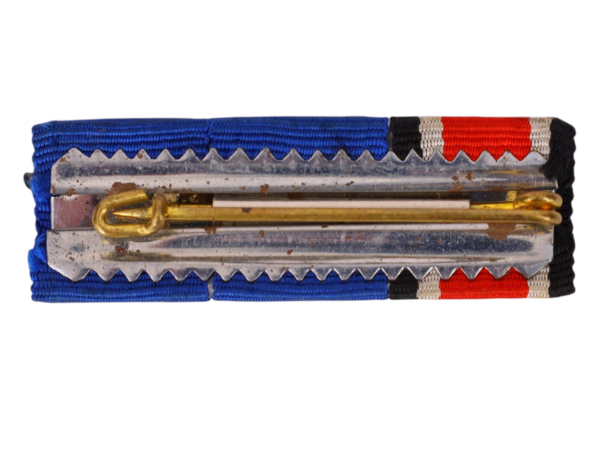 A GERMAN RIBBON BAR WITH LONG SERVICE DEVICES, THIRD REICH PERIOD