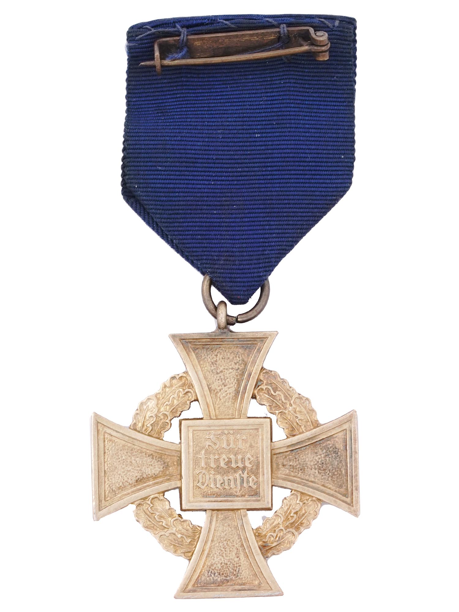A WW2 GERMAN CIVIL SERVANT LONG SERVICE MEDAL IN GOLD ON ORIGINAL RIBBON