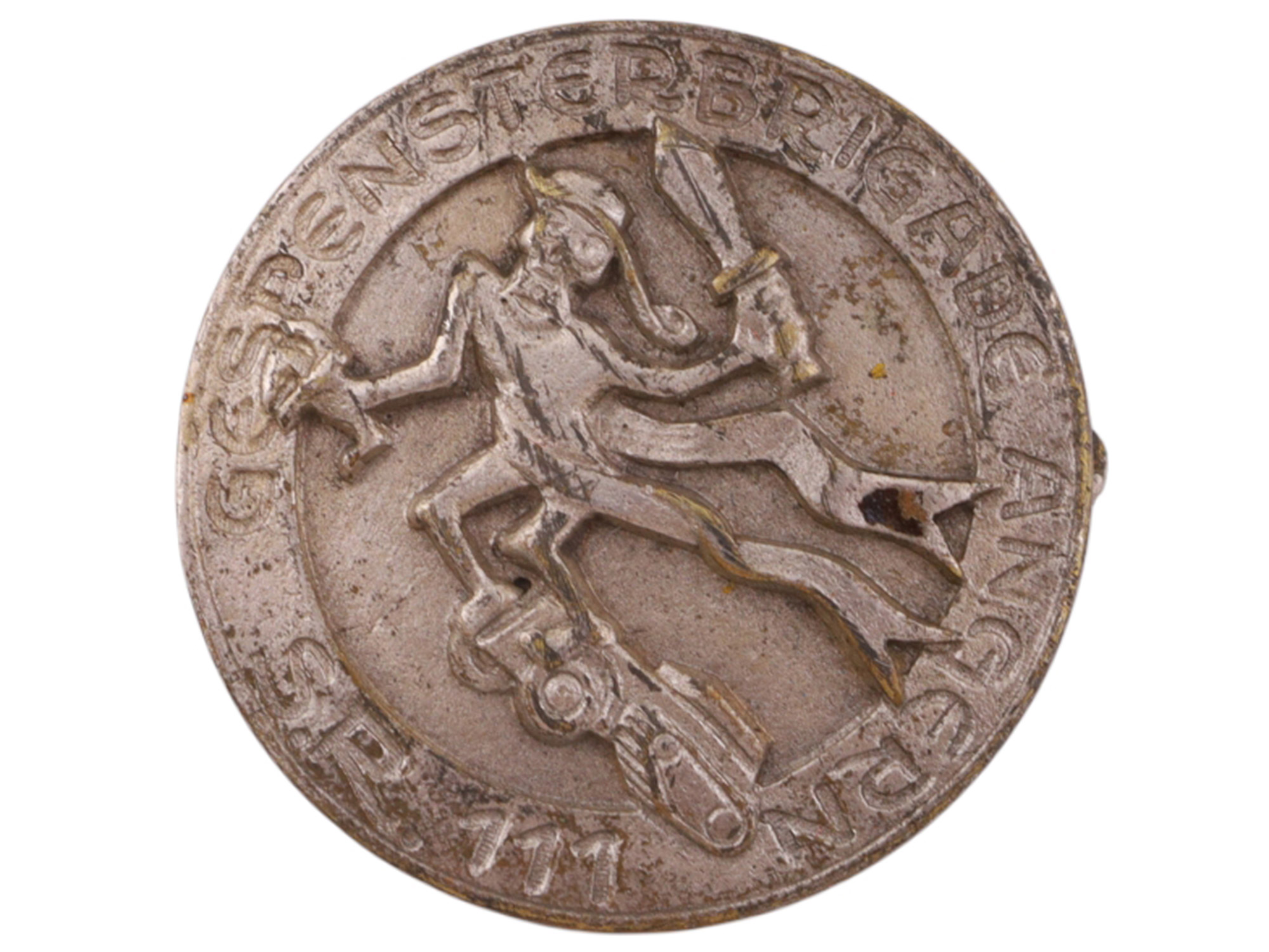 A WW2 GERMAN SCHÜTZENREGIMENT 111 GHOST BRIGADE BADGE, C. 1940