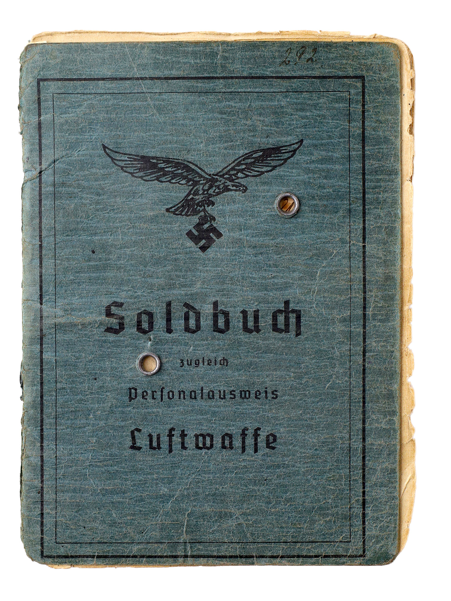 A LUFTWAFFE SOLDBUCH AND PERSONALAUSWEIS TO JOHANN WIESNIEWSKI, COMBAT AIRCREW NCO, 1939–1942