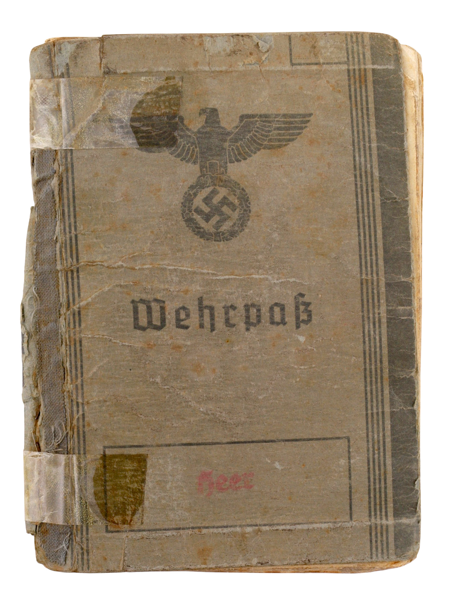 A GERMAN WEHRPASS GROUPING WITH WOUND BADGE AND CRIMEA CAMPAIGN SHIELD